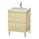 Duravit Waschtischunterschrank c-bonded L-Cube 60 x48cm, 1 HL, med. Ei, 2 Ausz., steh.-1