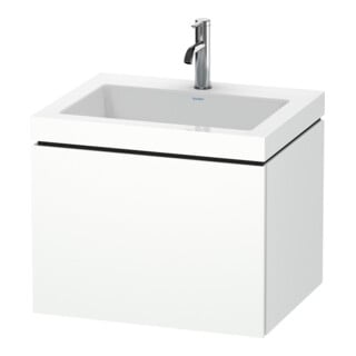 Duravit Waschtischunterschrank c-bonded L-Cube 60 x48cm, 1 HL, we. ma, 1 Ausz., wandhängend