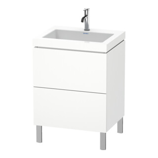 Duravit Waschtischunterschrank c-bonded L-Cube 60 x48cm, 1 HL, we. ma, 2 Ausz., steh.