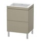 Duravit Waschtischunterschrank c-bonded L-Cube 60x48cm, o. Hahnl., lei, 2 Ausz., steh.-1
