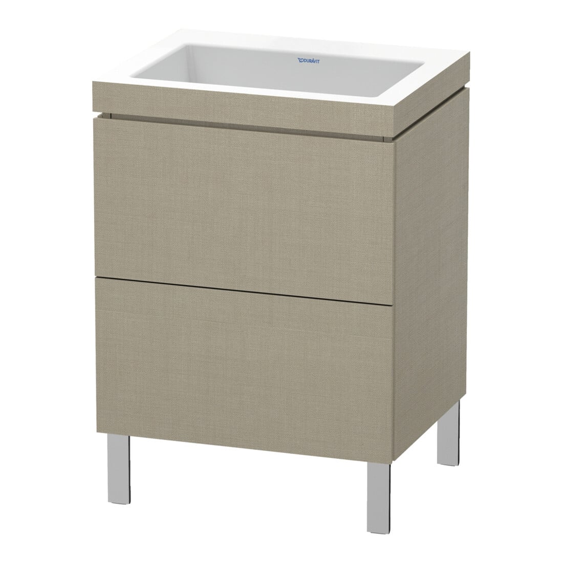 Duravit Waschtischunterschrank c-bonded L-Cube 60x48cm, o. Hahnl., lei, 2 Ausz., steh.