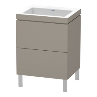 Duravit Waschtischunterschrank c-bonded L-Cube 60x48cm, o HL, bas. ma, 2 Ausz., steh.
