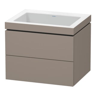 Duravit Waschtischunterschrank c-bonded L-Cube 60x48cm, o HL, bas. ma, 2 Schub., wandhängend