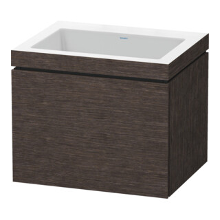 Duravit Waschtischunterschrank c-bonded L-Cube 60x48cm, o HL, E d geb., 1 Ausz., wandhängend