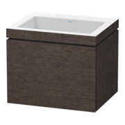 Duravit Waschtischunterschrank c-bonded L-Cube 60x48cm, o HL, E d geb., 1 Ausz., wandhängend