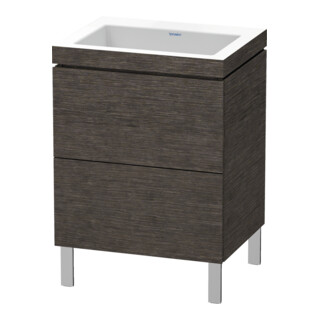 Duravit Waschtischunterschrank c-bonded L-Cube 60x48cm, o HL, E d geb., 2 Ausz., steh.