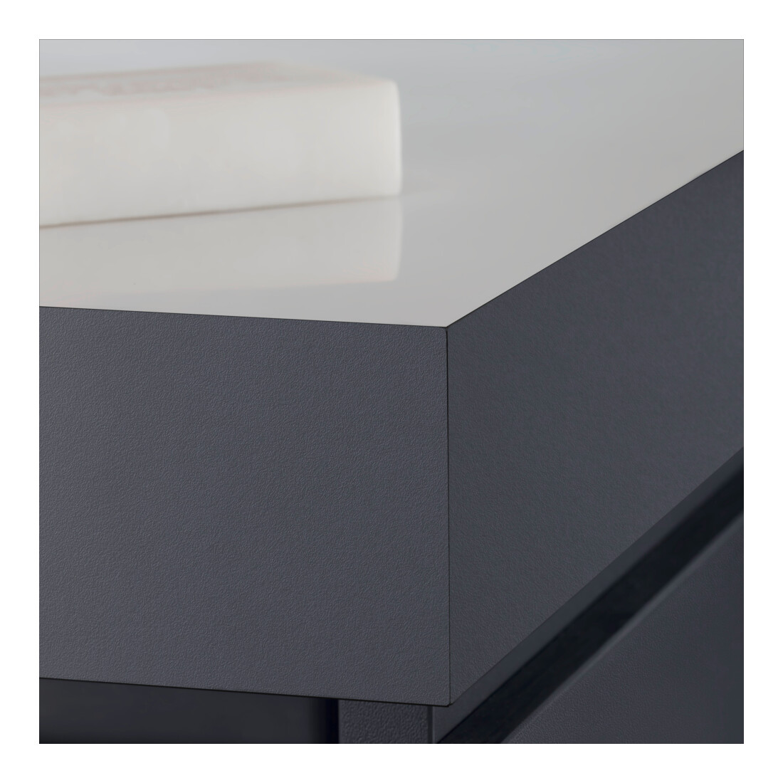 Duravit Waschtischunterschrank c-bonded L-Cube 60x48cm, o HL, E d geb., 2 Schub., wandhängend