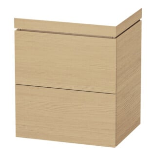 Duravit Waschtischunterschrank c-bonded L-Cube 60x48cm, o HL, E N, 2 Ausz., bodensteh.