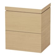 Duravit Waschtischunterschrank c-bonded L-Cube 60x48cm, o HL, E N, 2 Ausz., bodensteh.