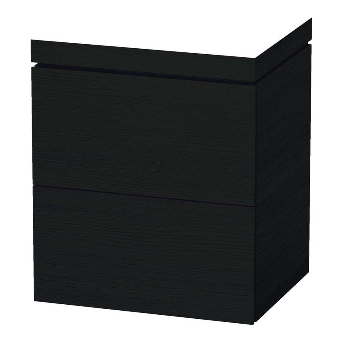 Duravit Waschtischunterschrank c-bonded L-Cube 60x48cm, o HL, E sw, 2 Ausz., bodensteh.