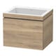 Duravit Waschtischunterschrank c-bonded L-Cube 60x48cm, o HL, Ei marm., 1 Ausz., wandhängend-1
