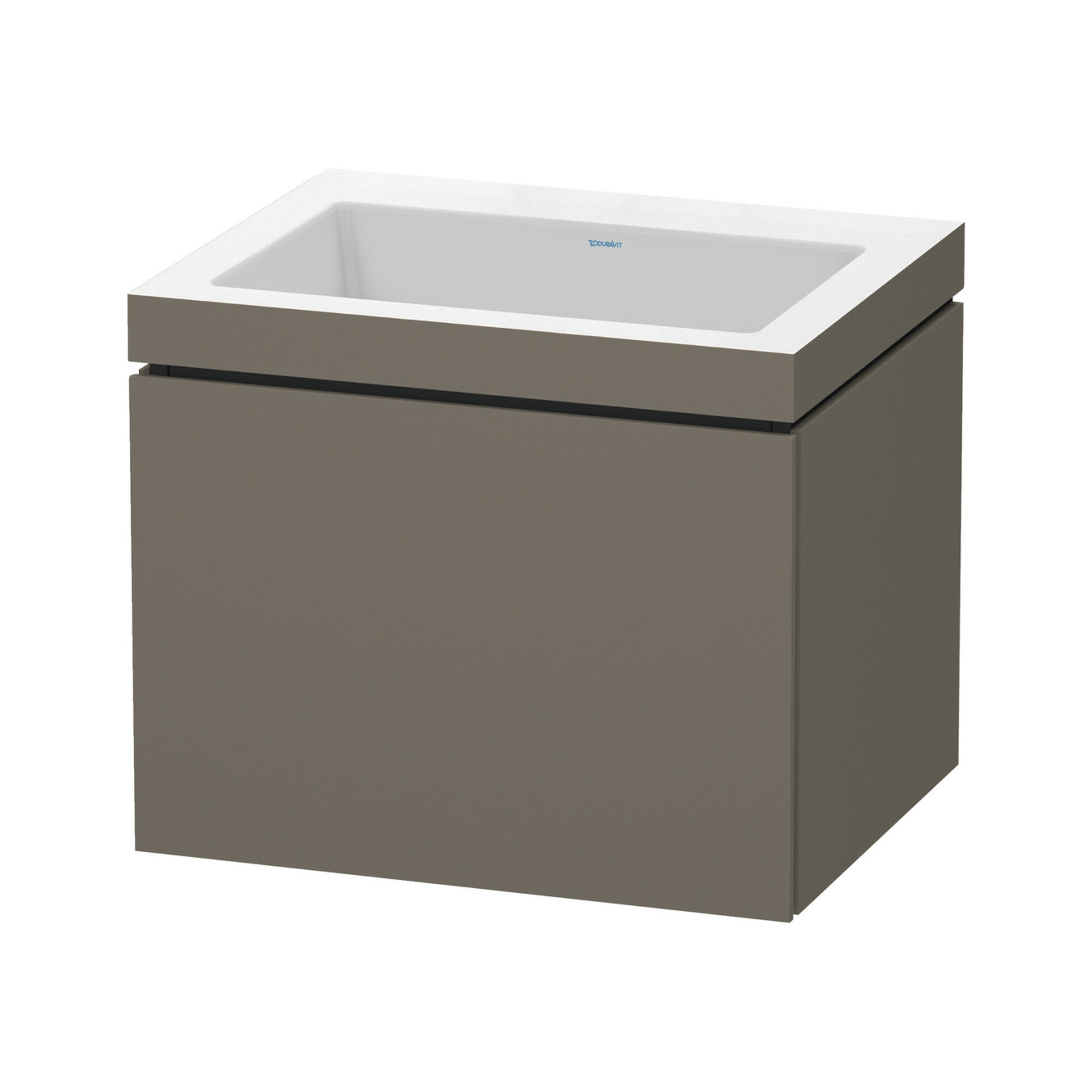 Duravit Waschtischunterschrank c-bonded L-Cube 60x48cm, o HL, f G m, 1 Ausz., wandhängend