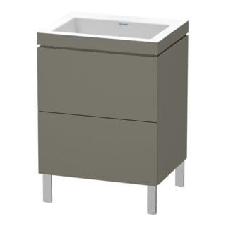 Duravit Waschtischunterschrank c-bonded L-Cube 60x48cm, o HL, f G m, 2 Ausz., steh.