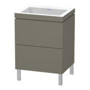 Duravit Waschtischunterschrank c-bonded L-Cube 60x48cm, o HL, f G m, 2 Ausz., steh.