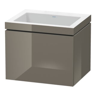 Duravit Waschtischunterschrank c-bonded L-Cube 60x48cm, o HL, f Gr hgl, 1 Ausz., wandhängend