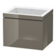 Duravit Waschtischunterschrank c-bonded L-Cube 60x48cm, o HL, f Gr hgl, 1 Ausz., wandhängend-1