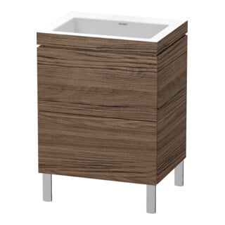 Duravit Waschtischunterschrank c-bonded L-Cube 60x48cm, o HL, N dkl., 2 Ausz., steh.
