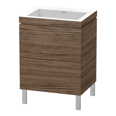 Duravit Waschtischunterschrank c-bonded L-Cube 60x48cm, o HL, N dkl., 2 Ausz., steh.