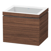 Duravit Waschtischunterschrank c-bonded L-Cube 60x48cm, o HL, N dkl., 2 Schub., wandhängend