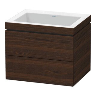 Duravit Waschtischunterschrank c-bonded L-Cube 60x48cm, o HL, N geb., 2 Schub., wandhängend