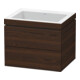 Duravit Waschtischunterschrank c-bonded L-Cube 60x48cm, o HL, N geb., 2 Schub., wandhängend-1