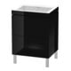 Duravit Waschtischunterschrank c-bonded L-Cube 60x48cm, o HL, sw hgl, 2 Ausz., steh.-1