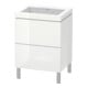 Duravit Waschtischunterschrank c-bonded L-Cube 60x48cm, o HL, we. hgl, 2 Ausz., steh.-1
