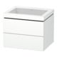 Duravit Waschtischunterschrank c-bonded L-Cube 60x48cm, o HL, we. matt, 2 Schub., wandhängend-1