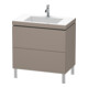 Duravit Waschtischunterschrank c-bonded L-Cube 80x48cm, 1 HL, bas. ma, 2 Ausz., steh.-1