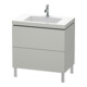Duravit Waschtischunterschrank c-bonded L-Cube 80x48cm, 1 HL, bg ma, 2 Ausz., steh.-1