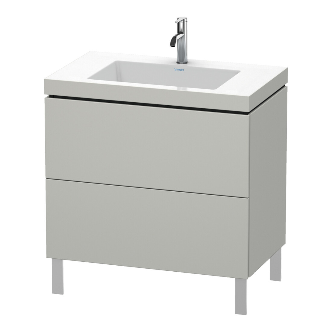Duravit Waschtischunterschrank c-bonded L-Cube 80x48cm, 1 HL, bg ma, 2 Ausz., steh.