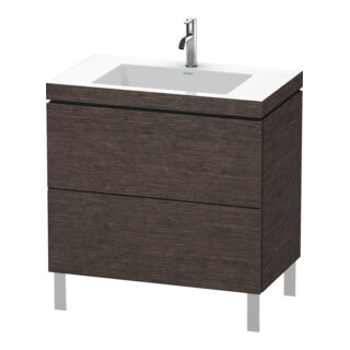 Duravit Waschtischunterschrank c-bonded L-Cube 80x48cm, 1 HL, E d geb., 2 Ausz., steh.