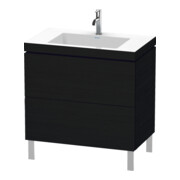 Duravit Waschtischunterschrank c-bonded L-Cube 80x48cm, 1 HL, E sw, 2 Ausz., bodensteh.