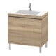 Duravit Waschtischunterschrank c-bonded L-Cube 80x48cm, 1 HL, Ei marm., 2 Ausz., steh.-1