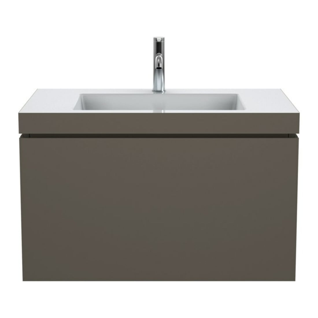 Duravit Waschtischunterschrank c-bonded L-Cube 80x48cm, 1 HL, f G m, 1 Ausz., wandhängend