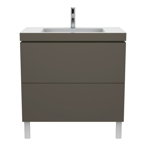Duravit Waschtischunterschrank c-bonded L-Cube 80x48cm, 1 HL, f G m, 2 Ausz., steh.