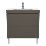 Duravit Waschtischunterschrank c-bonded L-Cube 80x48cm, 1 HL, f G m, 2 Ausz., steh.-3