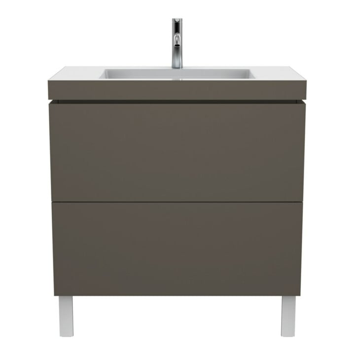Duravit Waschtischunterschrank c-bonded L-Cube 80x48cm, 1 HL, f G m, 2 Ausz., steh.