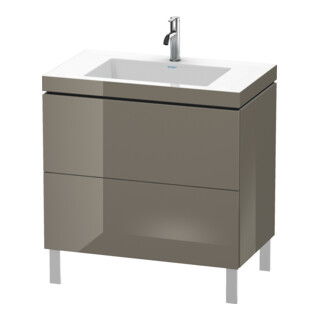 Duravit Waschtischunterschrank c-bonded L-Cube 80x48cm, 1 HL, f Gr hgl, 2 Ausz., steh.