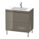 Duravit Waschtischunterschrank c-bonded L-Cube 80x48cm, 1 HL, f Gr hgl, 2 Ausz., steh.-1