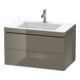 Duravit Waschtischunterschrank c-bonded L-Cube 80x48cm, 1 HL, f Gr hgl, 2 Schub., wandhängend-1