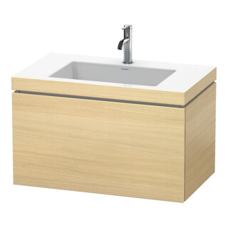 Duravit Waschtischunterschrank c-bonded L-Cube 80x48cm, 1 HL, med. Ei, 1 Ausz., wandhängend