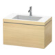 Duravit Waschtischunterschrank c-bonded L-Cube 80x48cm, 1 HL, med. Ei, 1 Ausz., wandhängend-1