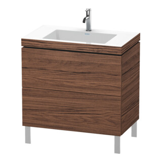 Duravit Waschtischunterschrank c-bonded L-Cube 80x48cm, 1 HL, N dkl., 2 Ausz., steh.