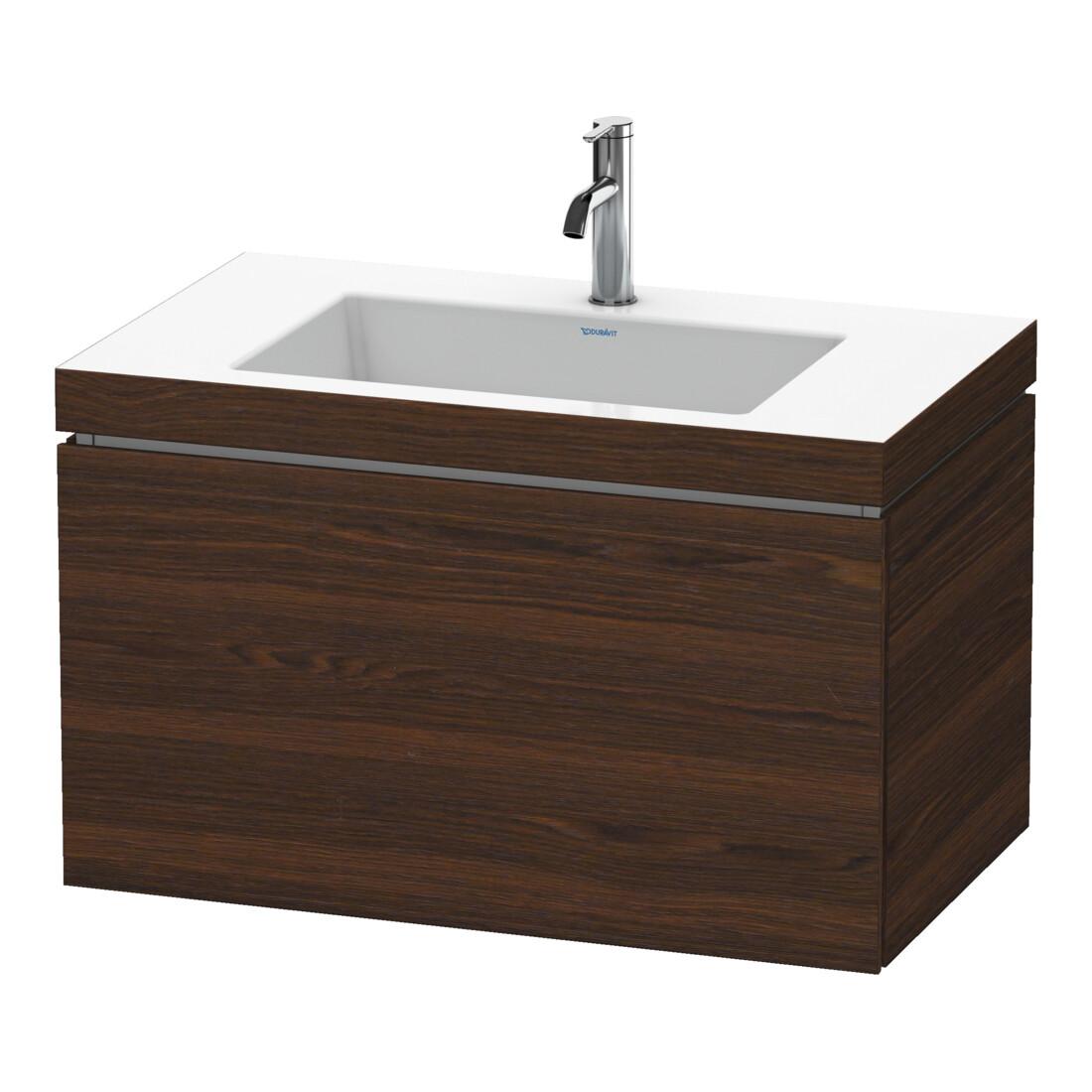 Duravit Waschtischunterschrank c-bonded L-Cube 80x48cm, 1 HL, N geb., 1 Ausz., wandhängend