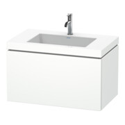 Duravit Waschtischunterschrank c-bonded L-Cube 80x48cm, 1 HL, we. ma, 1 Ausz., wandhängend