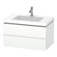Duravit Waschtischunterschrank c-bonded L-Cube 80x48cm, 1 HL, we. ma, 2 Schub., wandhängend-1