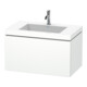 Duravit Waschtischunterschrank c-bonded L-Cube 80x48cm, 1 HL, we. matt, 1 Ausz., wandhängend-1