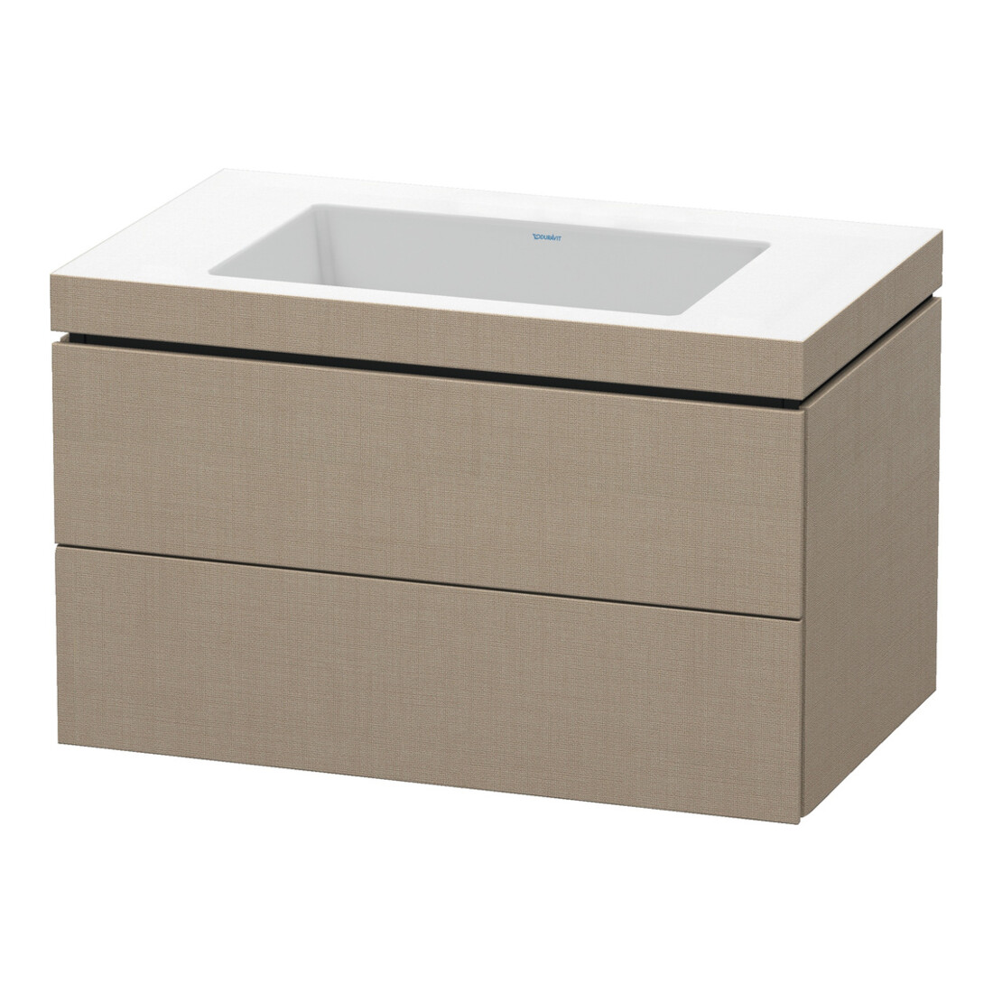 Duravit Waschtischunterschrank c-bonded L-Cube 80x48cm, o. Hahnl., lei, 2 Schub., wandhängend