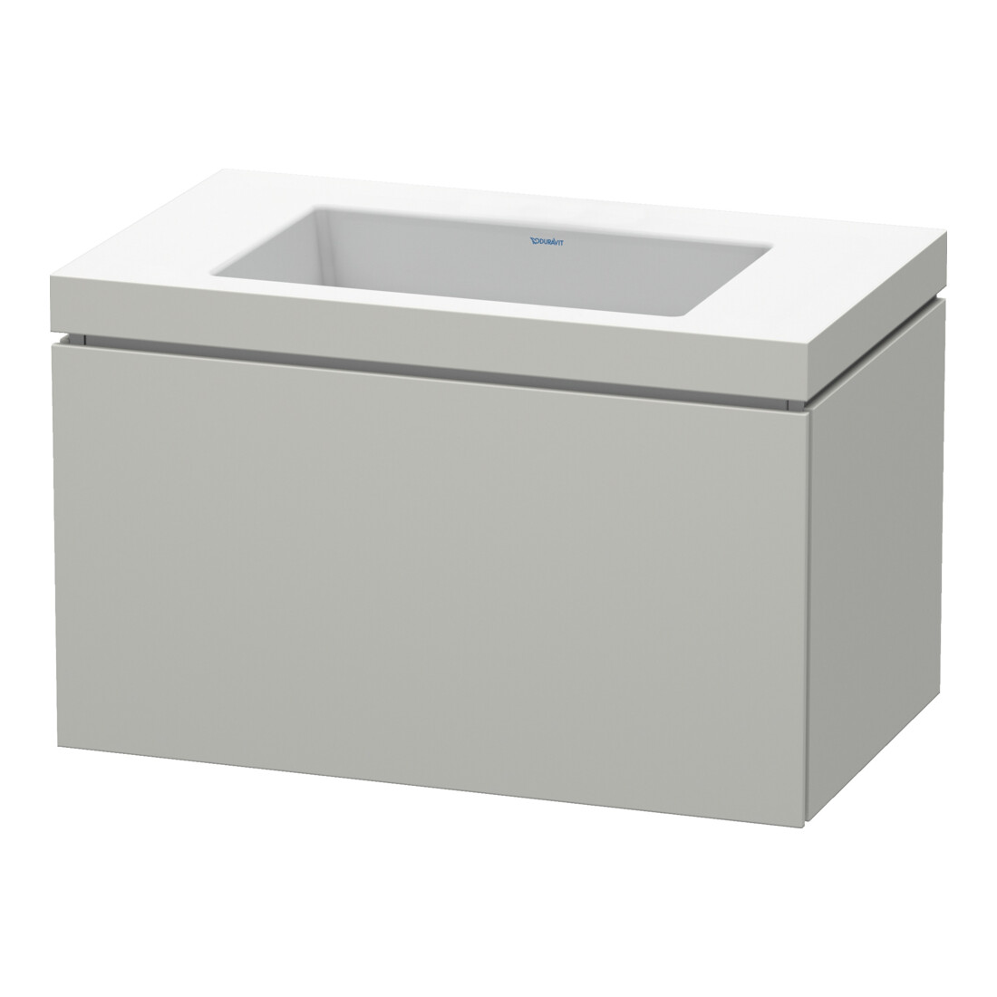 Duravit Waschtischunterschrank c-bonded L-Cube 80x48cm, o HL, bg ma, 1 Ausz., wandhängend